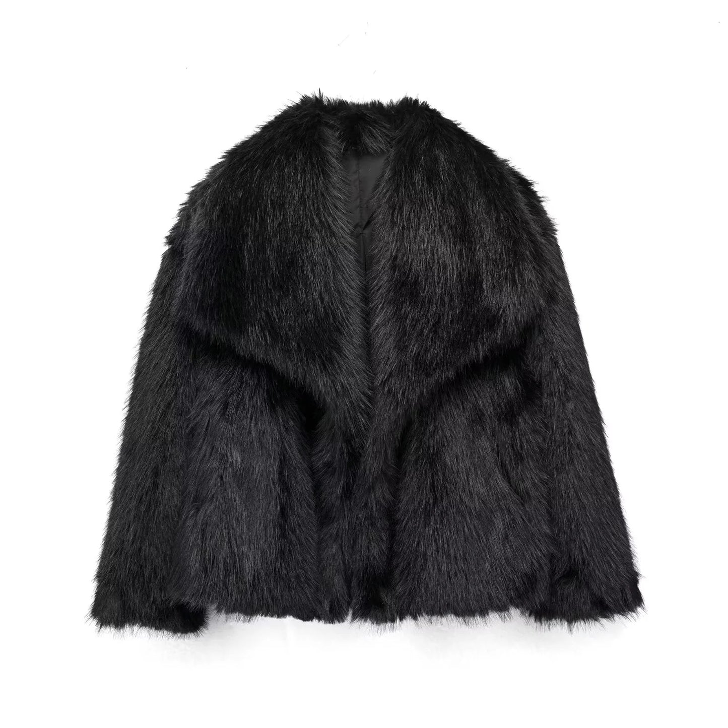 Cappotto invernale in pelliccia sintetica simile al visone